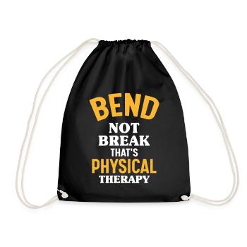 „mastering The Bend – Resilience In Therapy“ - Turnbeutel - Schwarz - Vorne
