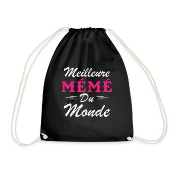 Cadeau Mémé Meilleure Mémé du Monde - Sac de sport léger - noir - Devant