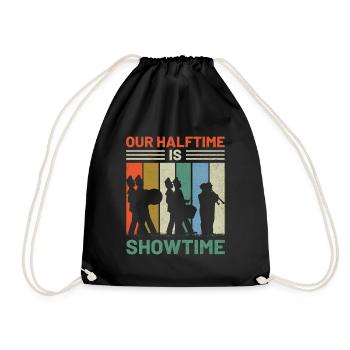 Marching Band Sayings Funny Marching Instruments - Drawstring Bag - black - Front