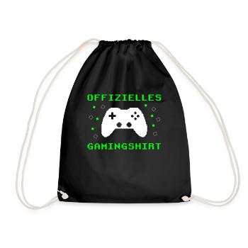 Gamer's Paradise: Spiel ohne Grenzen - Turnbeutel - Schwarz - Vorne