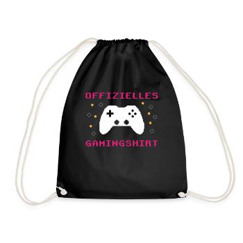 Gamer's Paradise: Spiel ohne Grenzen - Turnbeutel - Schwarz - Vorne