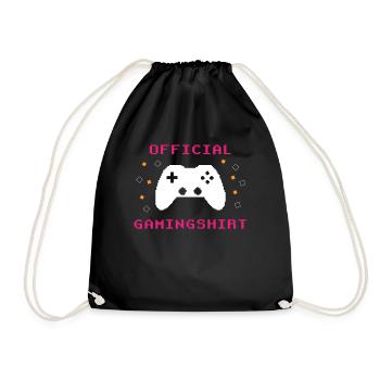 Gamer's Paradise: Spiel ohne Grenzen - Turnbeutel - Schwarz - Vorne
