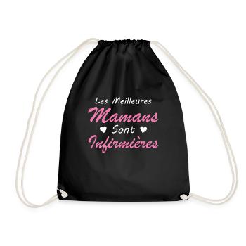 Les Meilleures Mamans Sont Infirmières - Sac de sport léger - noir - Devant