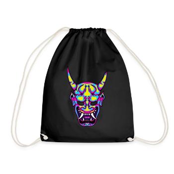 Mysticisme de l’ japonais Neon Hannya - Sac de sport léger - noir - Devant