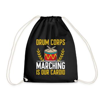 Drum Corps Marching Band Drum Corp Music Percussio - Turnbeutel - Schwarz - Vorne