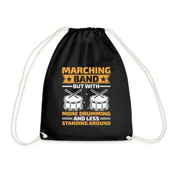 Drum Corps Marching Band Drum Corp Music Percussio - Turnbeutel - Schwarz - Vorne