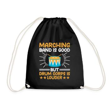 Drum Corps Marching Band Drum Corp Music Percussio - Turnbeutel - Schwarz - Vorne
