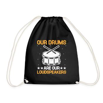 Drum Corps Marching Band Drum Corp Music Percussio - Turnbeutel - Schwarz - Vorne
