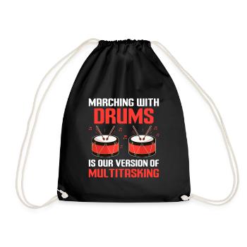 Drum Corps Marching Band Drum Corp Music Percussio - Turnbeutel - Schwarz - Vorne