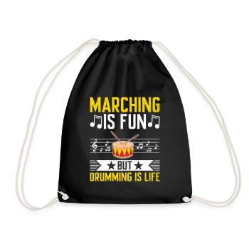 Drum Corps Marching Band Drum Corp Music Percussio - Turnbeutel - Schwarz - Vorne