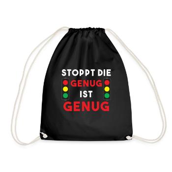 Stop the traffic light - I've had enough of your lies - Drawstring Bag - black - Front