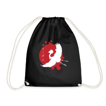 Crane Dynamics & Characters Art - Drawstring Bag - black - Front