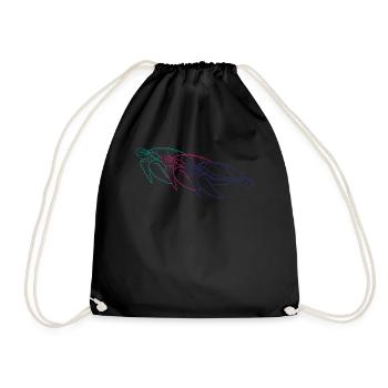 Trio tortues Sea Dream cadeau - Sac de sport léger - noir - Devant