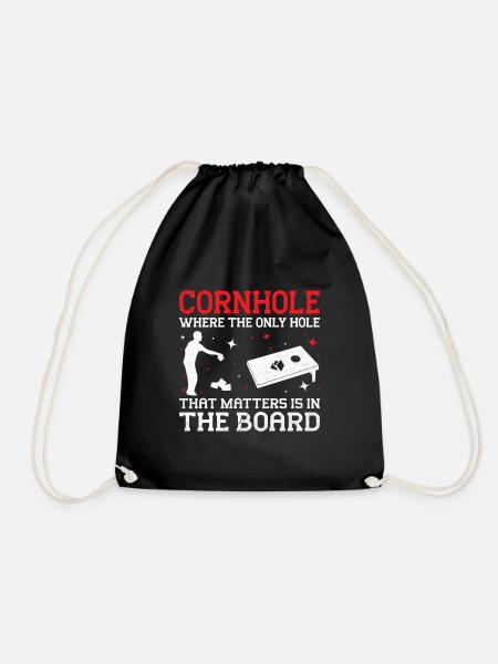 Cornhole Spieler Cornhole Sport Lustig Cornhole Be - Turnbeutel - Schwarz