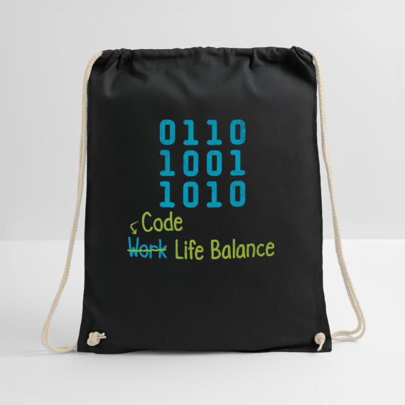 Code Work Life Balance – Programmierer Und Turnbeutel