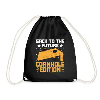 Cornhole Spieler Cornhole Sport Lustig Cornhole Be - Turnbeutel - Schwarz - Vorne