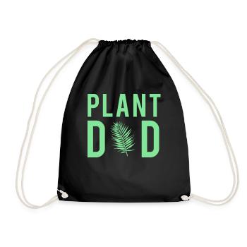 Plante Papa Botanique Père Plantes Style - Sac de sport léger - noir - Devant