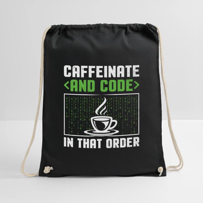 Café Codage Programmeur Codeur Développeur Nerd Coff Sac de sport léger