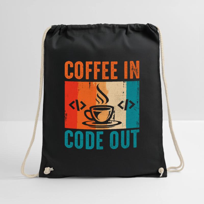 Café Codage Programmeur Codeur Développeur Nerd Coff Sac de sport léger