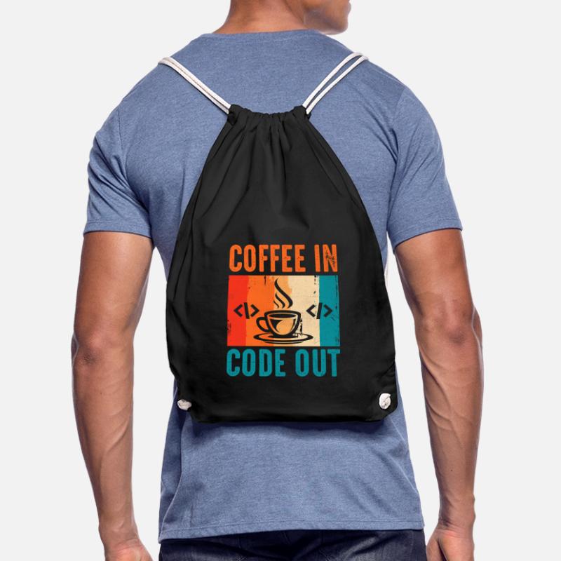 Café Codage Programmeur Codeur Développeur Nerd Coff Sac de sport léger