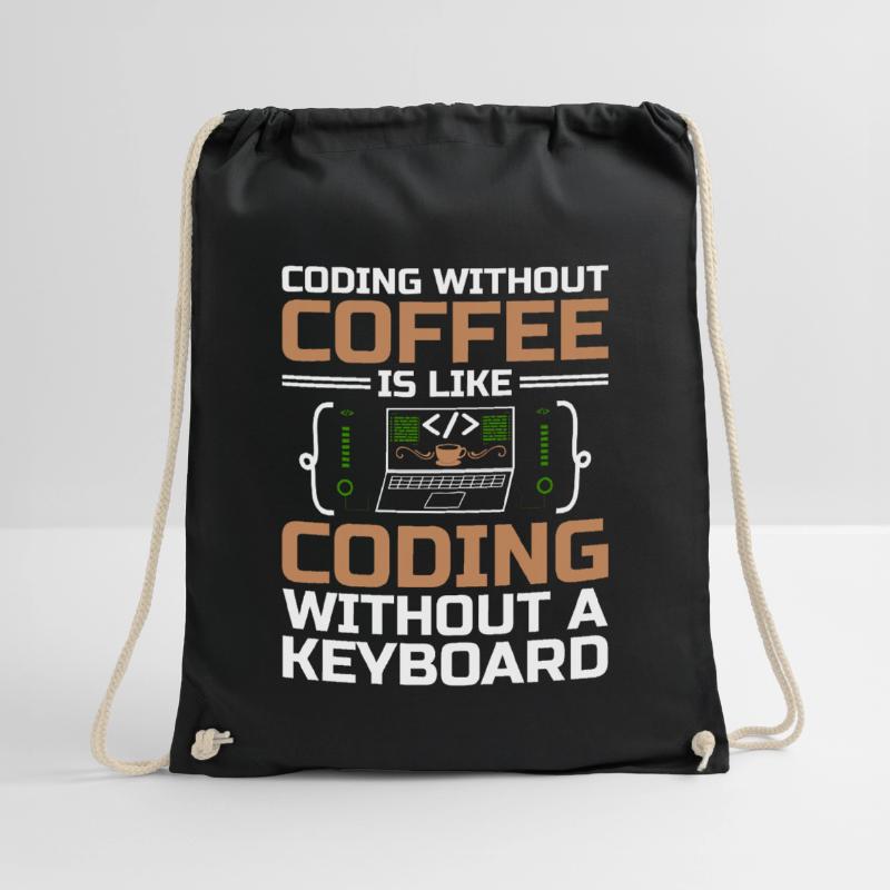 Café Codage Programmeur Codeur Développeur Nerd Coff Sac de sport léger