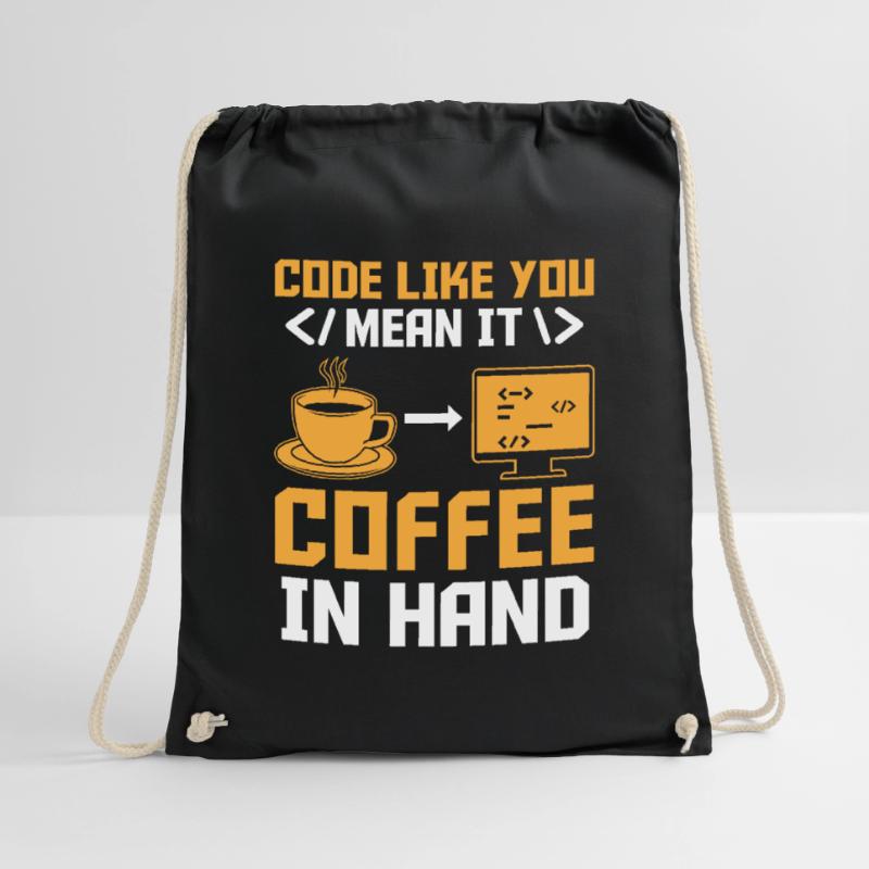 Café Codage Programmeur Codeur Développeur Nerd Coff Sac de sport léger