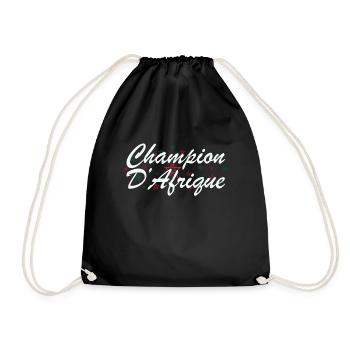 African Champion Morocco - Drawstring Bag - black - Front