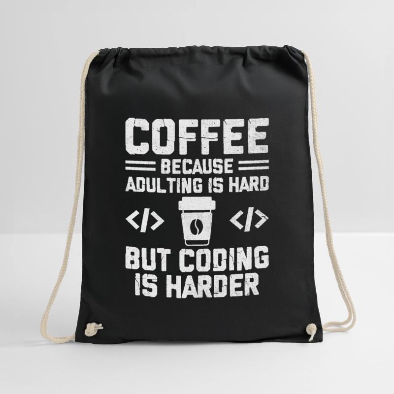 Café Codage Programmeur Codeur Développeur Nerd Coff Sac de sport léger