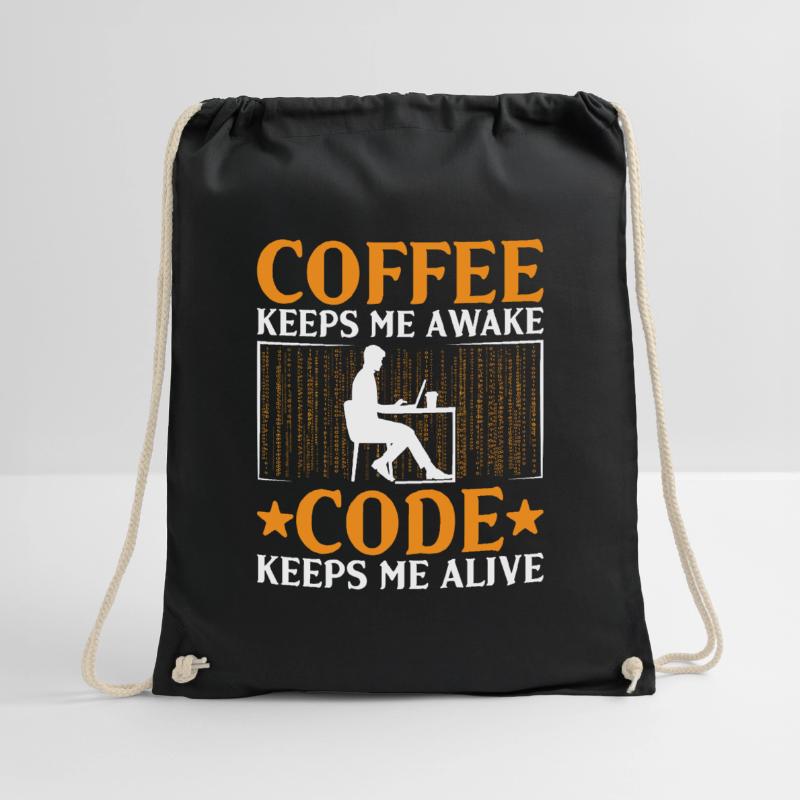 Café Codage Programmeur Codeur Développeur Nerd Coff Sac de sport léger