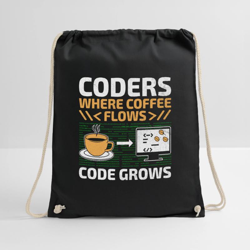 Café Codage Programmeur Codeur Développeur Nerd Coff Sac de sport léger