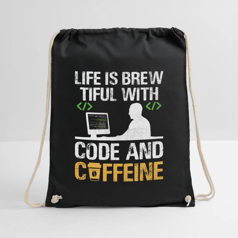 Café Codage Programmeur Codeur Développeur Nerd Coff Sac de sport léger