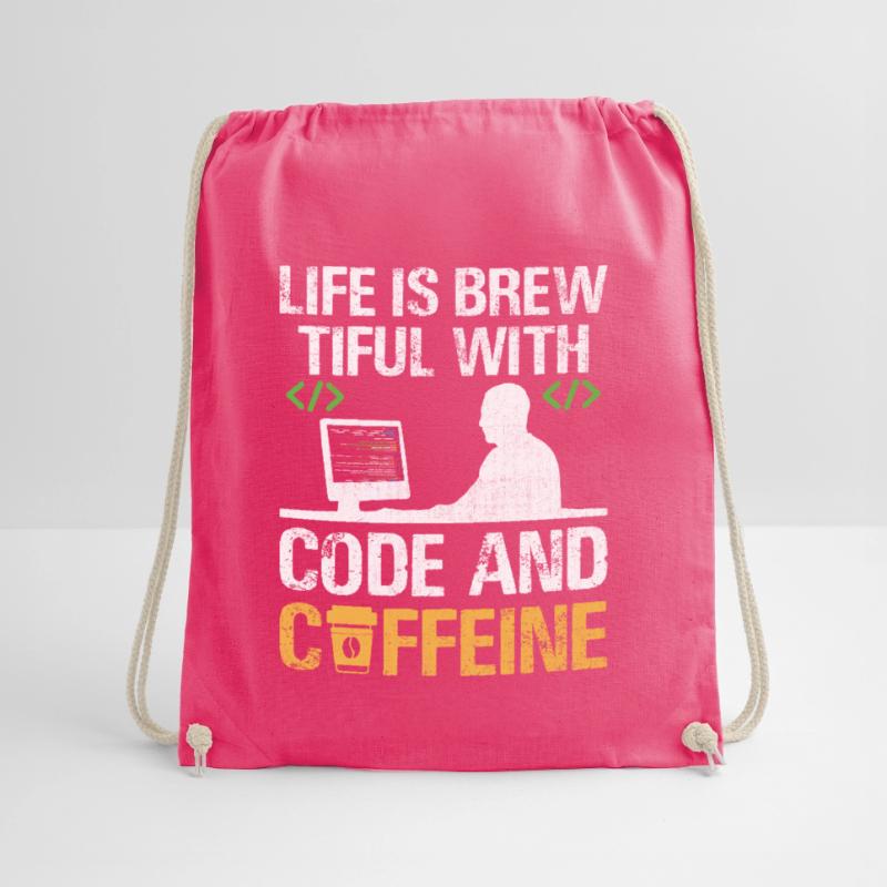 Café Codage Programmeur Codeur Développeur Nerd Coff Sac de sport léger