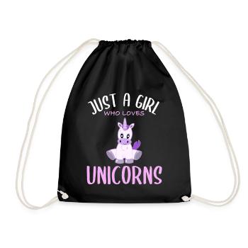 Fille Aime Les Licornes - Sweet Magic World - Sac de sport léger - noir - Devant