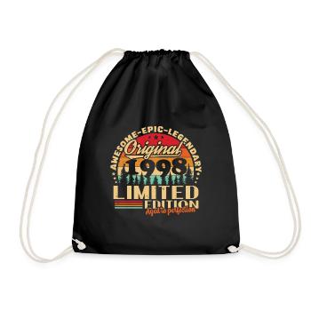 Original 1998 édition limitée Vintage anniversaire - Sac de sport léger - noir - Devant