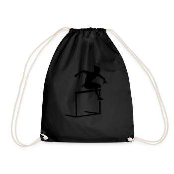 Parcours d’obstacles - Le voyage est le but - Sac de sport léger - noir - Devant