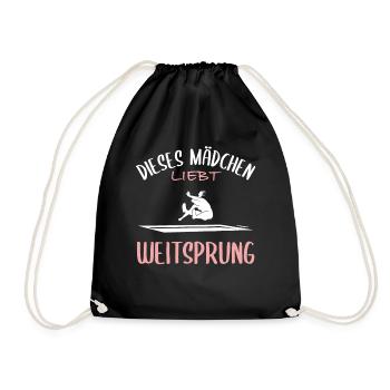 Long Jump Love - Drawstring Bag - black - Front
