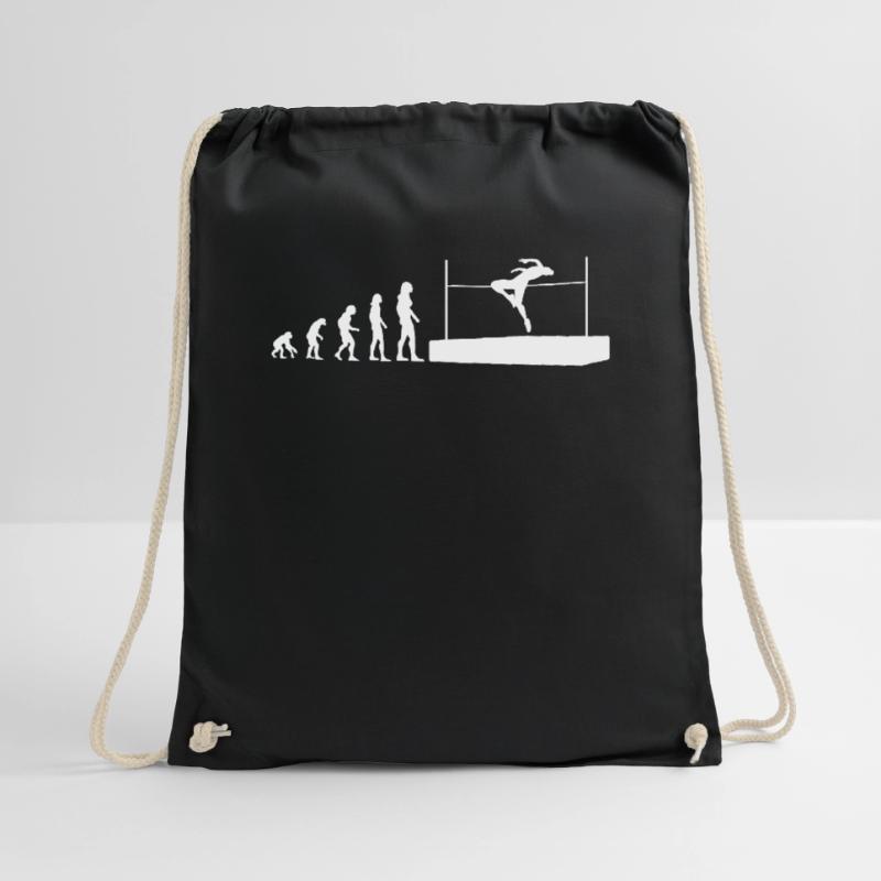 Evolution Hochsprung Athlet Geschenk Turnbeutel