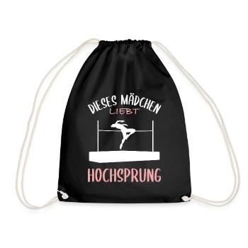 Fille Aime La Passion Du Saut En Hauteur - Sac de sport léger - noir - Devant