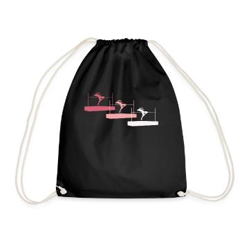 Figurines colorées de saut en hauteur - Sac de sport léger - noir - Devant