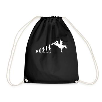 Evolution to Rodeo Champion - Drawstring Bag - black - Front