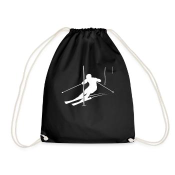 Cadeau de champion de slalom - Sac de sport léger - noir - Devant