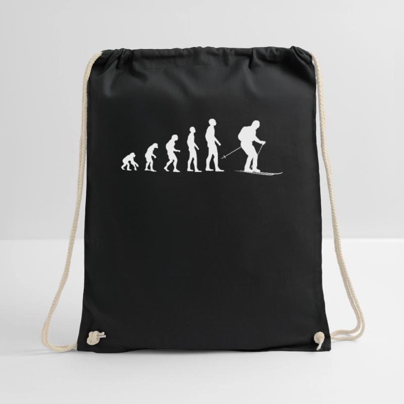 Evolution Skier Gift Drawstring Bag