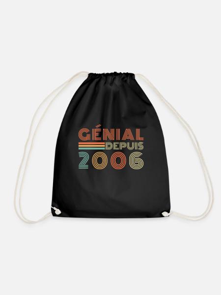 Génial Depuis 2006 Cadeau Retro Anniversaire - Sac de sport léger - noir