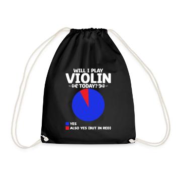 Vais-je jouer du violon aujourd’hui Violoniste violoniste Violini - Sac de sport léger - noir - Devant