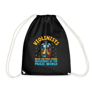 Violonistes, nous sommes les vrais chuchoteurs de cordes de la - Sac de sport léger - noir - Devant
