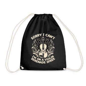 Désolé je ne peux pas je suis sur un violon sérénade spree violi - Sac de sport léger - noir - Devant