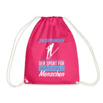 Leap for connoisseurs - Drawstring Bag - fuchsia - Front