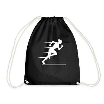 Elegance & Power - Sprinter Stylish - Drawstring Bag - black - Front