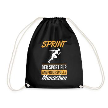 Elite Sprint – Sport with high standards - Drawstring Bag - black - Front