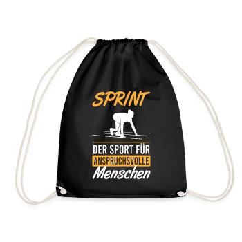 Design de sprint sophistiqué – pour le coureur - Sac de sport léger - noir - Devant